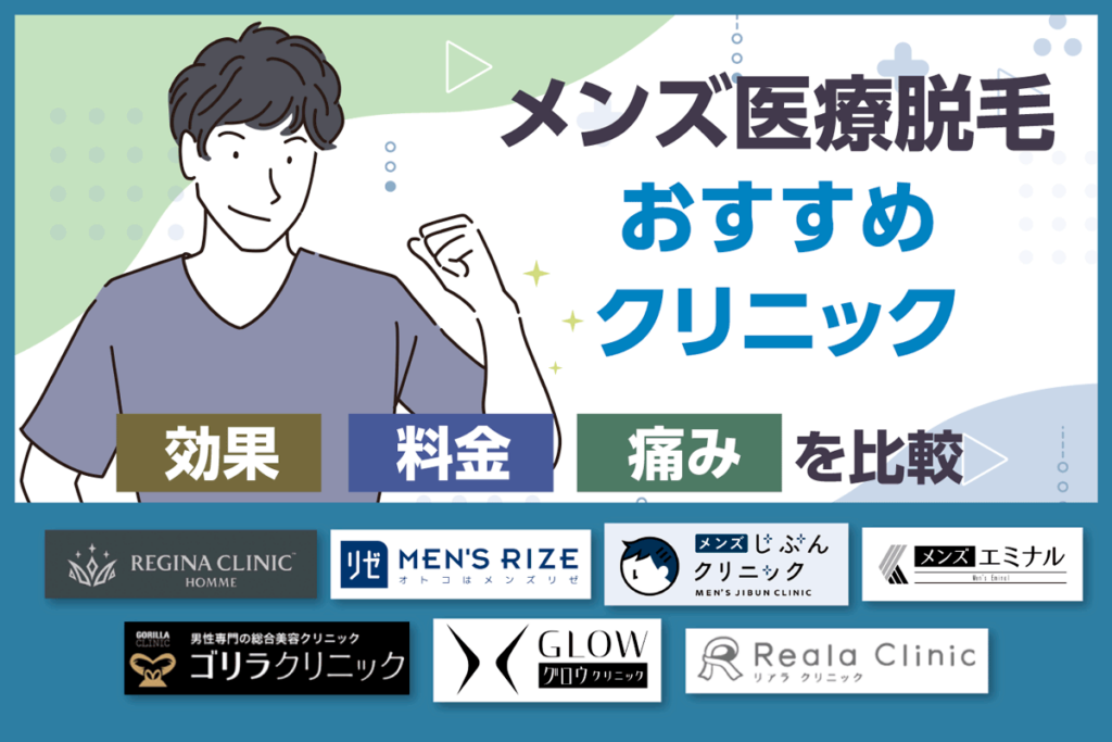 メンズ医療脱毛おすすめクリニックを示す画像