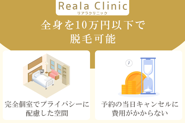 リアラクリニックのおすすめポイント