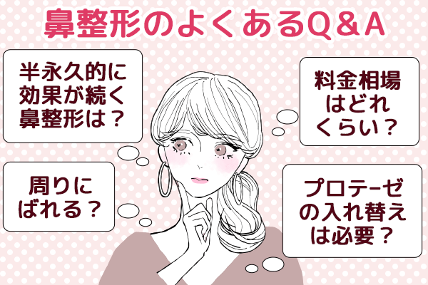 鼻整形のよくある質問