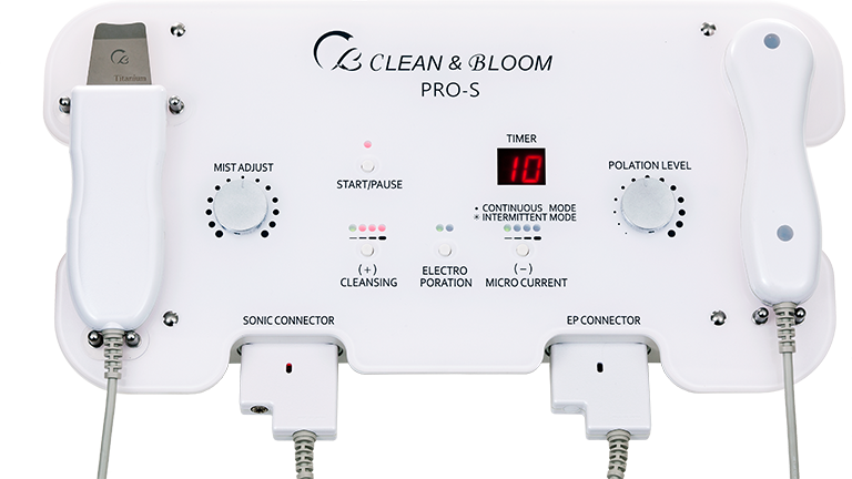 エレクトロポレーション・イオン導入：CLEAN&BLOOM PRO